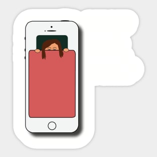 get off your phone and go to sleep Sticker